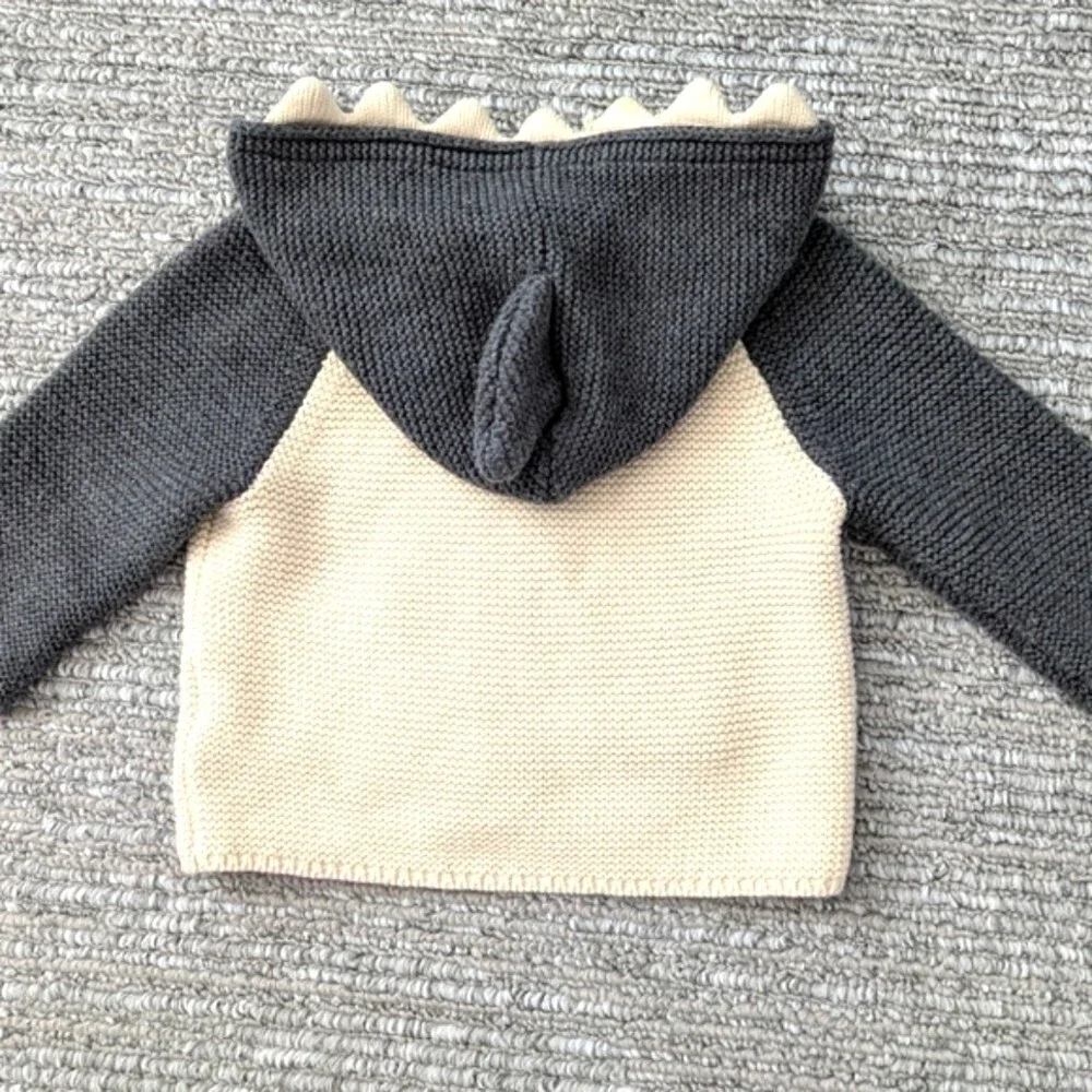 Baby GAP (3-6 Months) Knit Button Down Shark Sweater/Jacket